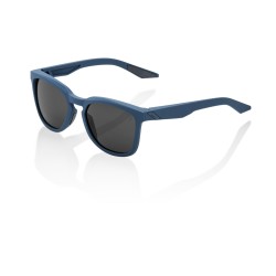 100% Hudson Sunglasses - Soft Tact Blue/Smoke