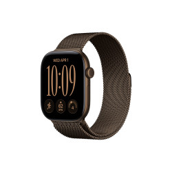 Apple Watch Series 12 GPS + Cellular 42mm Dark Bronze Aluminium Case with Dark Bronze Milanese Loop