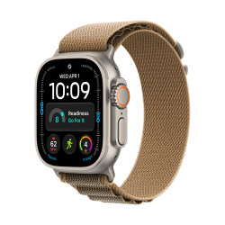 Apple Watch Ultra 4 GPS + Cellular 49mm Natural Titanium Case with Desert Alpine Loop