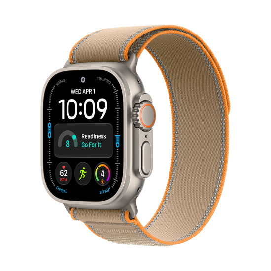 Apple Watch Ultra 4 GPS + Cellular 49mm Natural Titanium Case with Sand Trail Loop