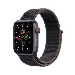 Apple Watch SE GPS + Cellular, 40mm Space Gray Aluminium Case with Charcoal Sport Loop