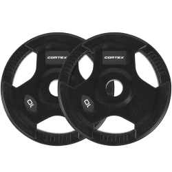 Lifespan Fitness Olympic Tri-Grip 10kg Plate (Pairs) 
