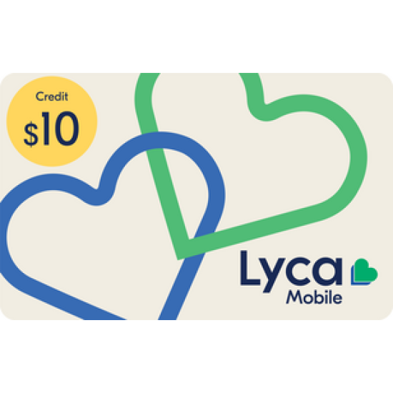Lyca Mobile Recharge PAYG $10